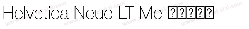 Helvetica Neue LT Me字体转换